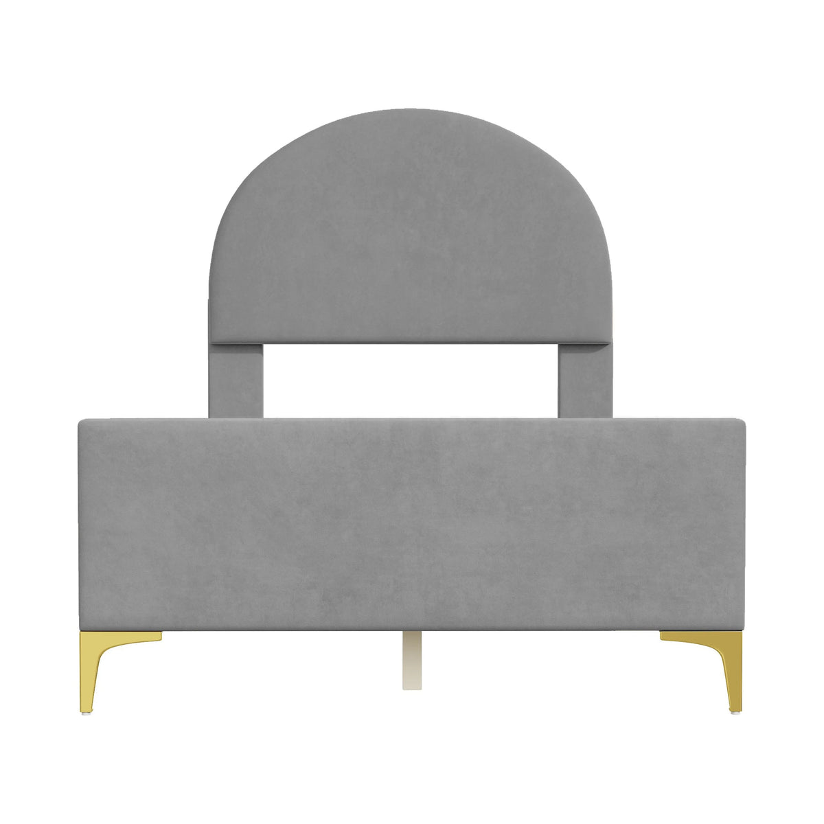 Twin Size Velvet Platform Bed K7900