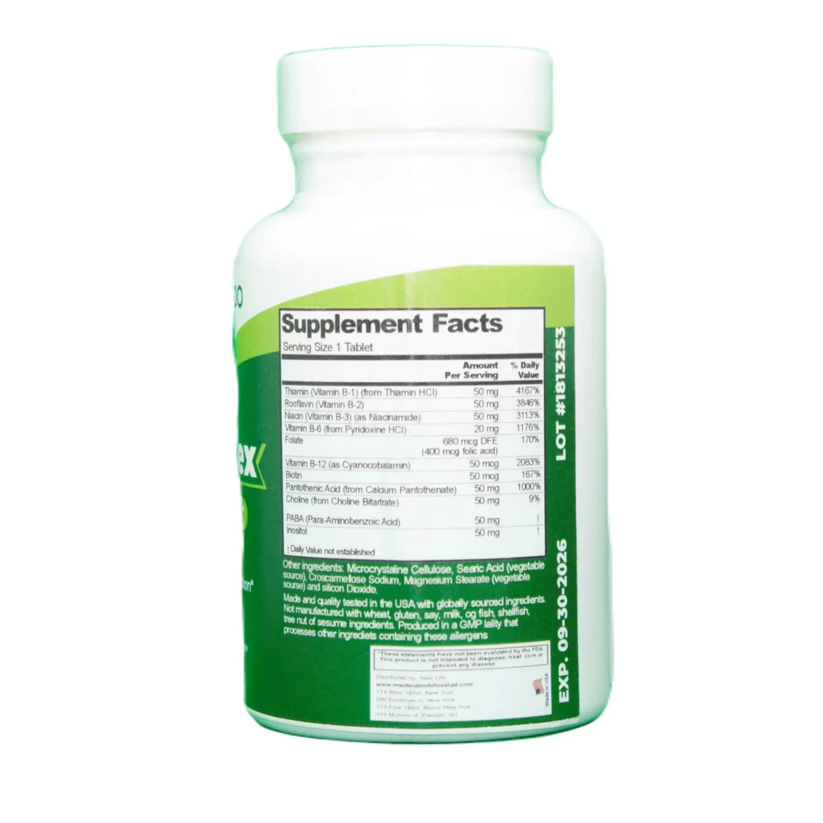 B-Complex 60 Tablets W55256