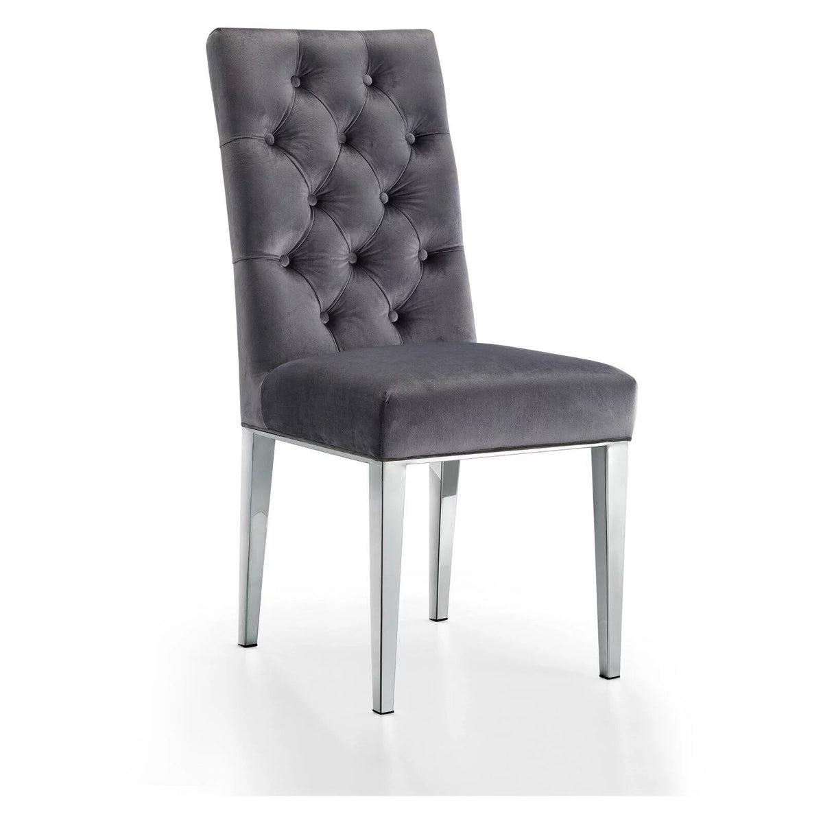 Black Velvet Dining Chair Set of 2 O2512