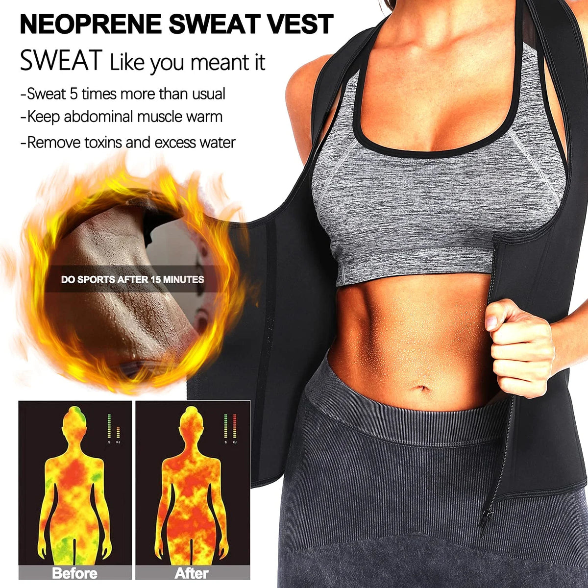 Neoprene Waist Trainer Vest N72858