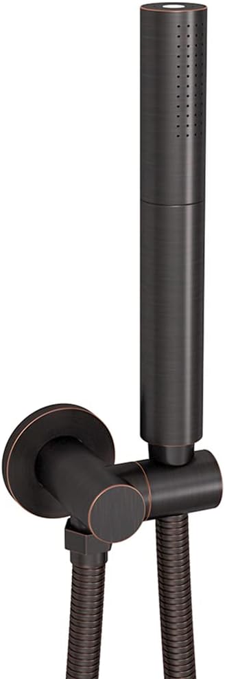 2 Functions Handheld Shower Head Set with Brass Swivel Bracket and Stainless Steel Hose, Brushed Nickel, Pack of 2 K8236