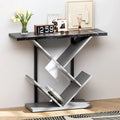 Black Marble Console Table with Storage M717481