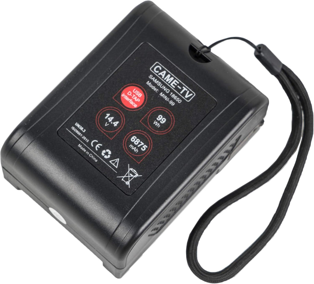 Mini 99 V-Mount Battery 99Wh 14.4V 6800 mAh with D-tap and 2 USB Outlets T131