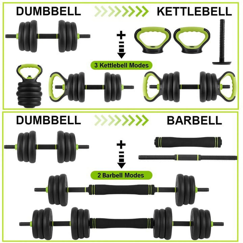 4-in-1 Adjustable Dumbbells Set 44 LBS U418