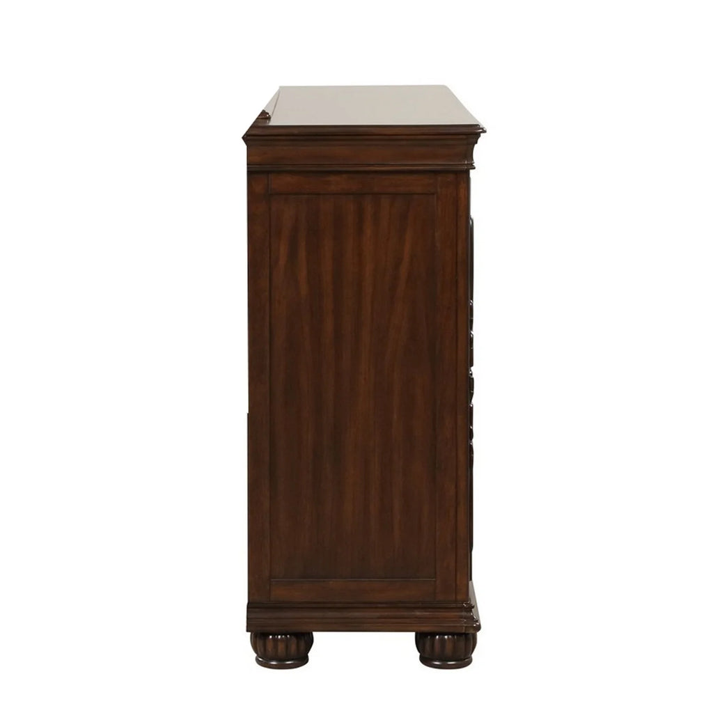Cherry Brown 9 Drawer Wood Dresser R8340