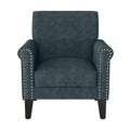 Blue Chenille Arm Chair X7828