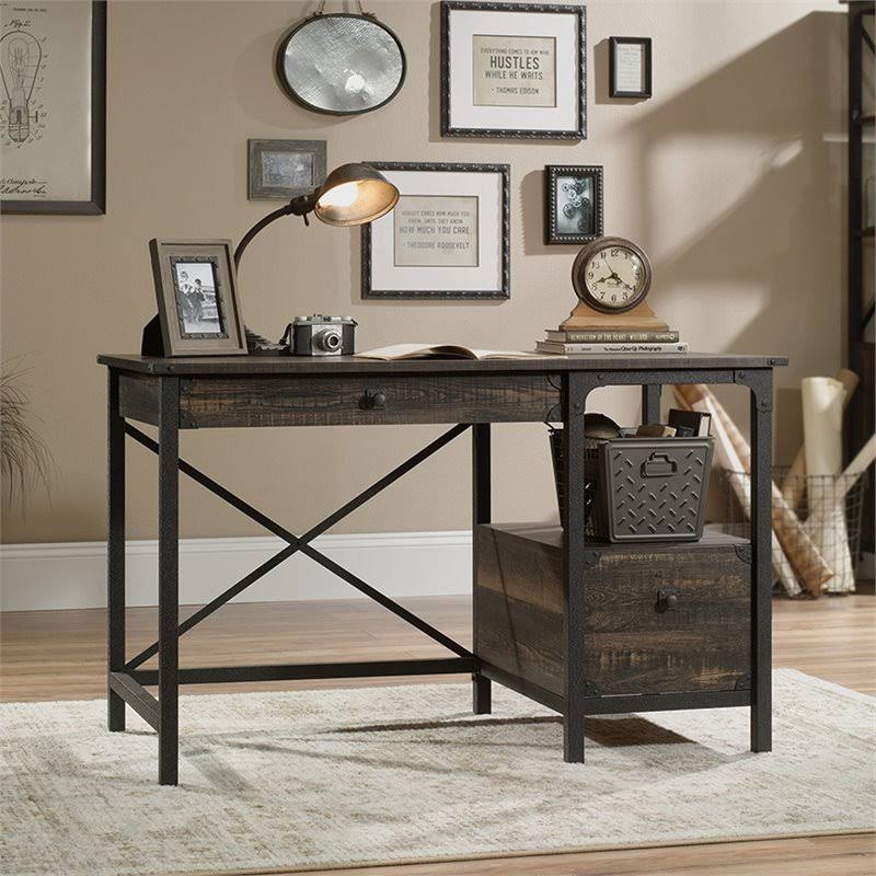 Carbon Oak and Black Writing Desk U931925