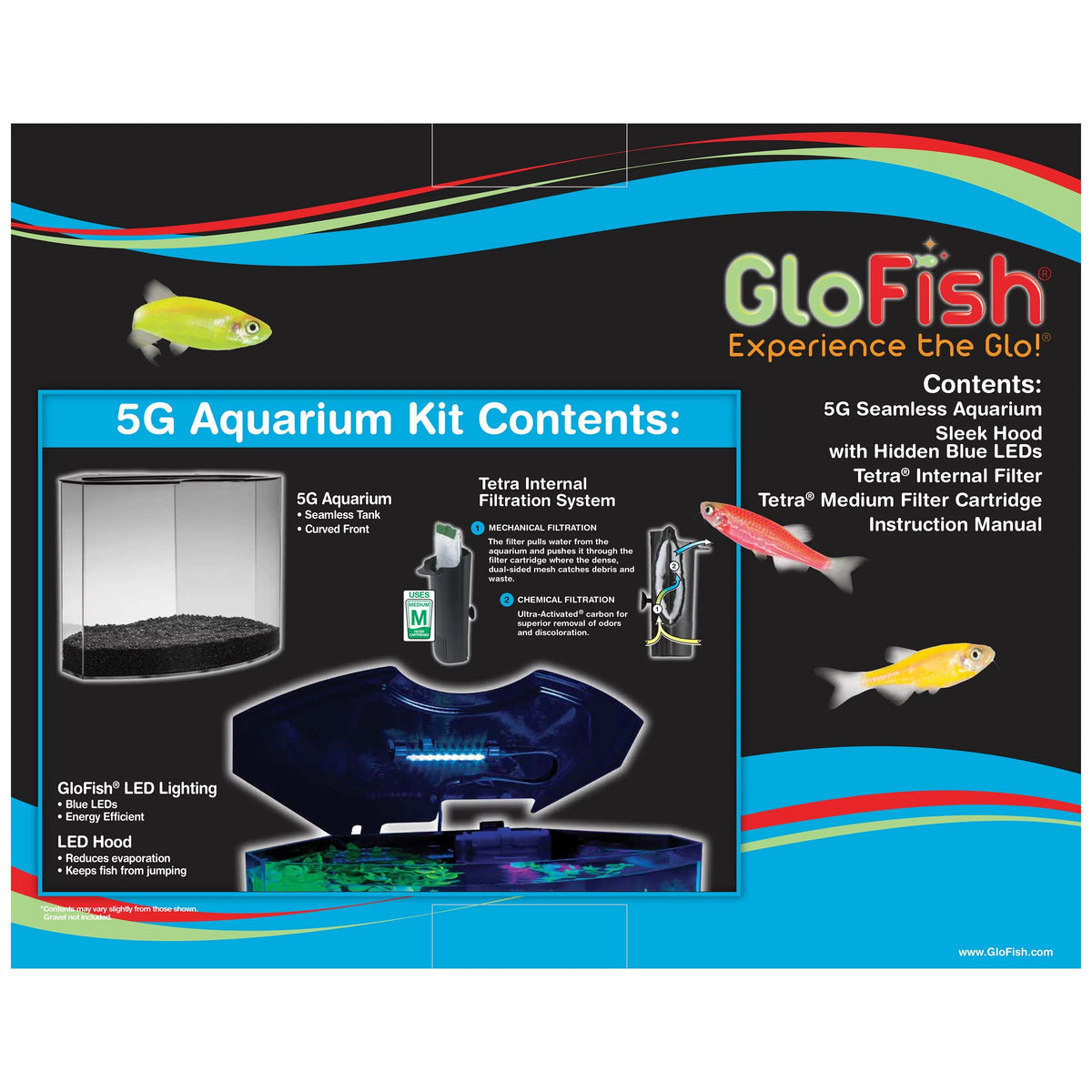 Aquarium Kit 5g with Blue LED Light B60213