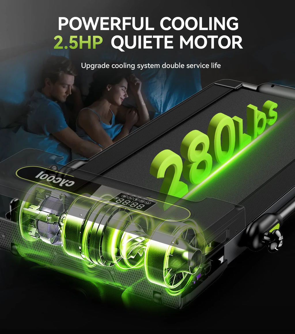 2.5HP Folding Treadmill with Display Screen K25788