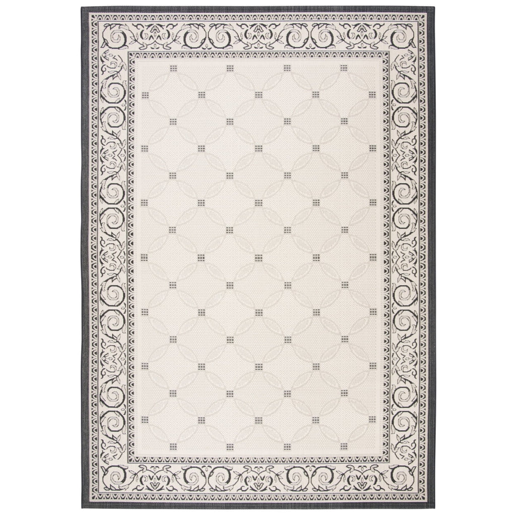 5'3" x 5'3" Round Geometric Indoor/Outdoor Area Rug A52145