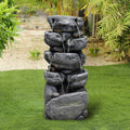 Stacked Rock Fountain with LED Lights W103837