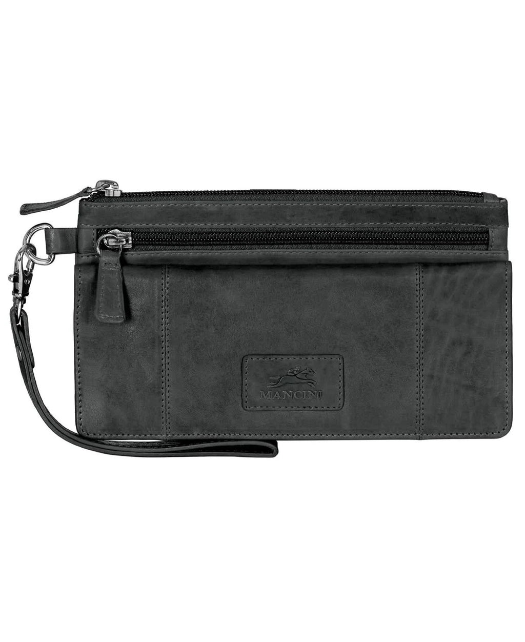 Black RFID Wristlet Clutch L6603