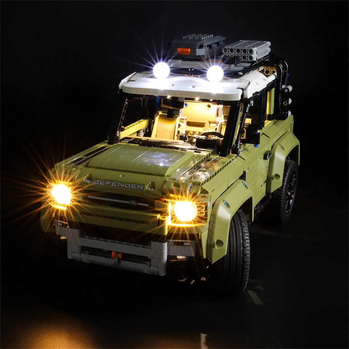 LED Lighting Kit for Land Rover Defender Building Blocks Model O133152