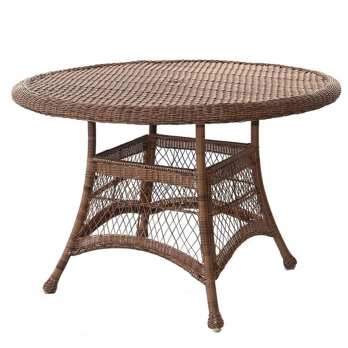 44" Resin Wicker Round Patio Dining Table R57146