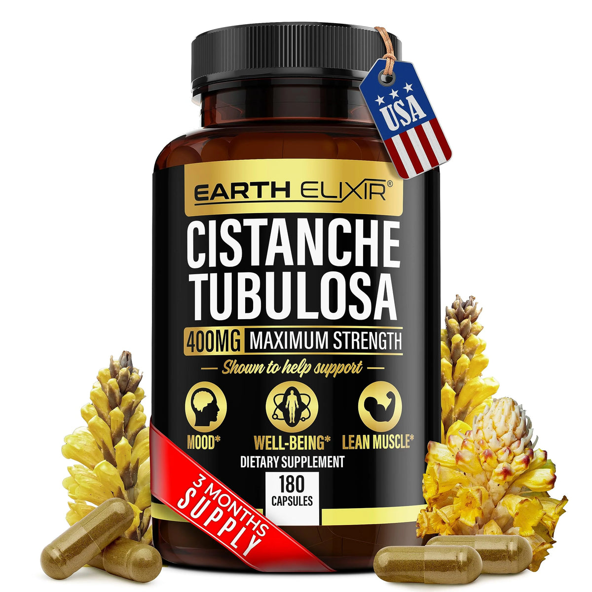 Cistanche Tubulosa 400 mg 180 Capsules F433