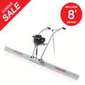 37.7cc Gas Concrete Power Screed with 8ft Aluminum Board D568