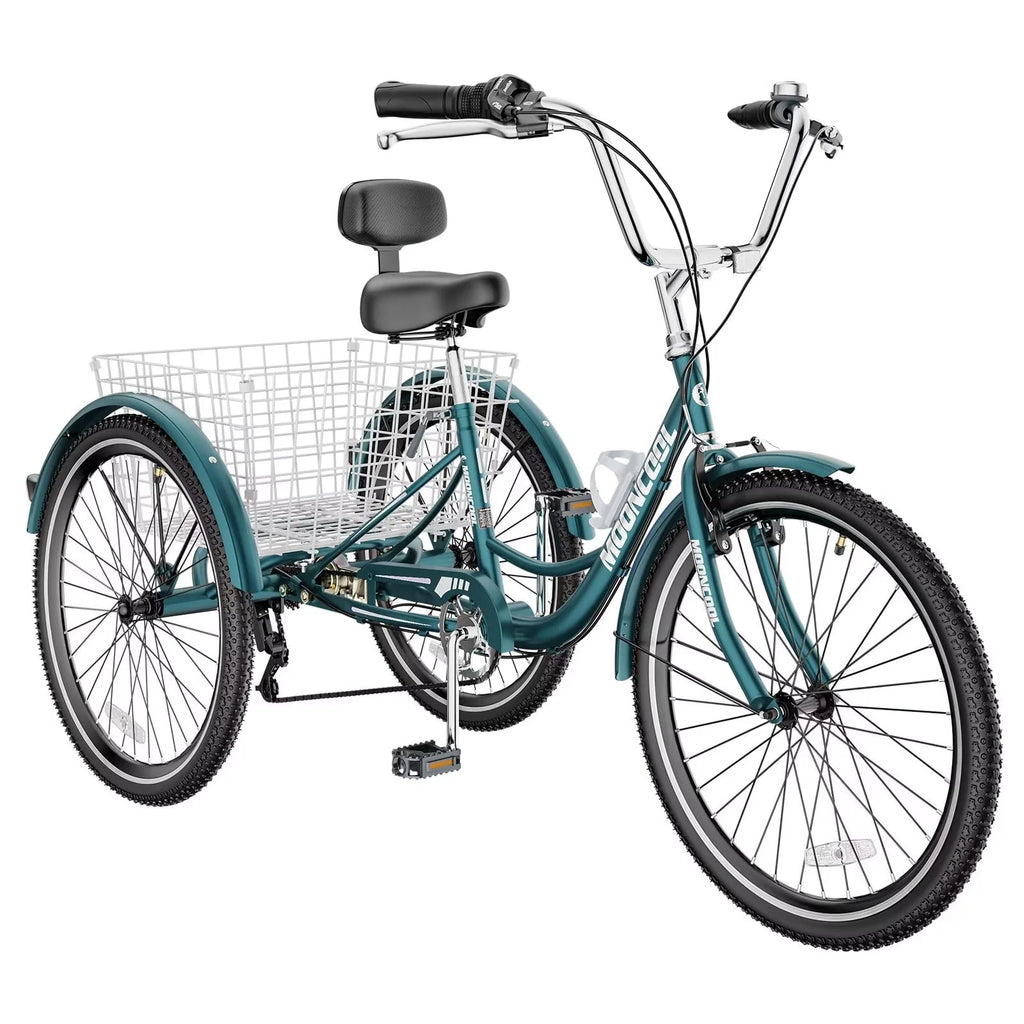 20/24/26 inch 7 Speed 3 Wheel Bicycle with Basket C350