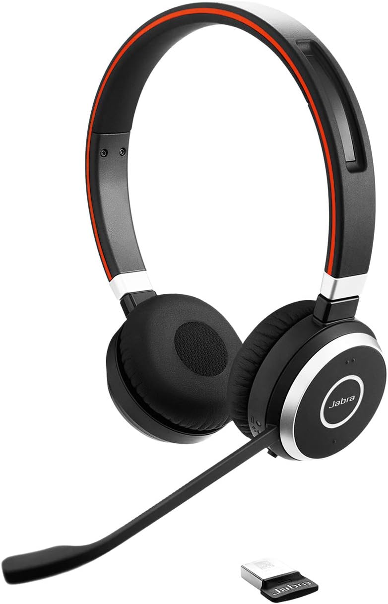 Jabra Evolve 65 UC Wireless Headset Mono with Link 370 USB Adapter P30564