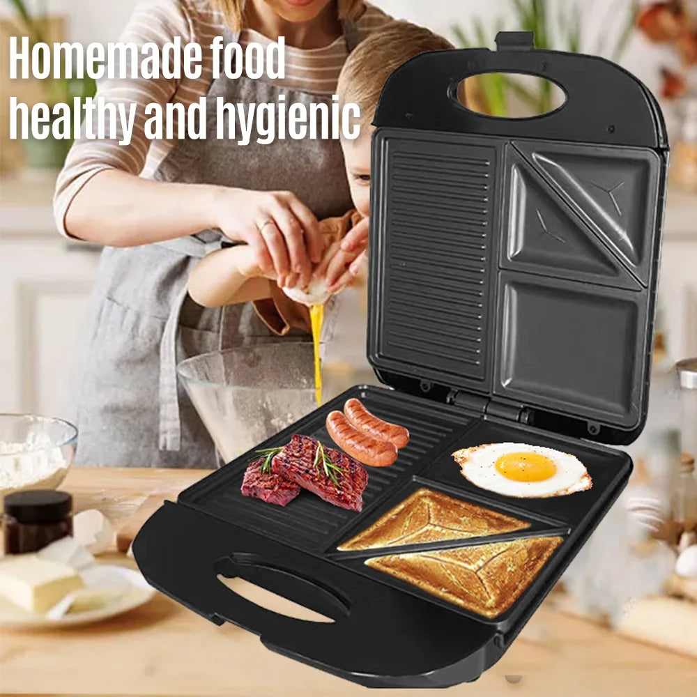 1400W Non-Stick Waffle Maker Electric Grill Machine P80431