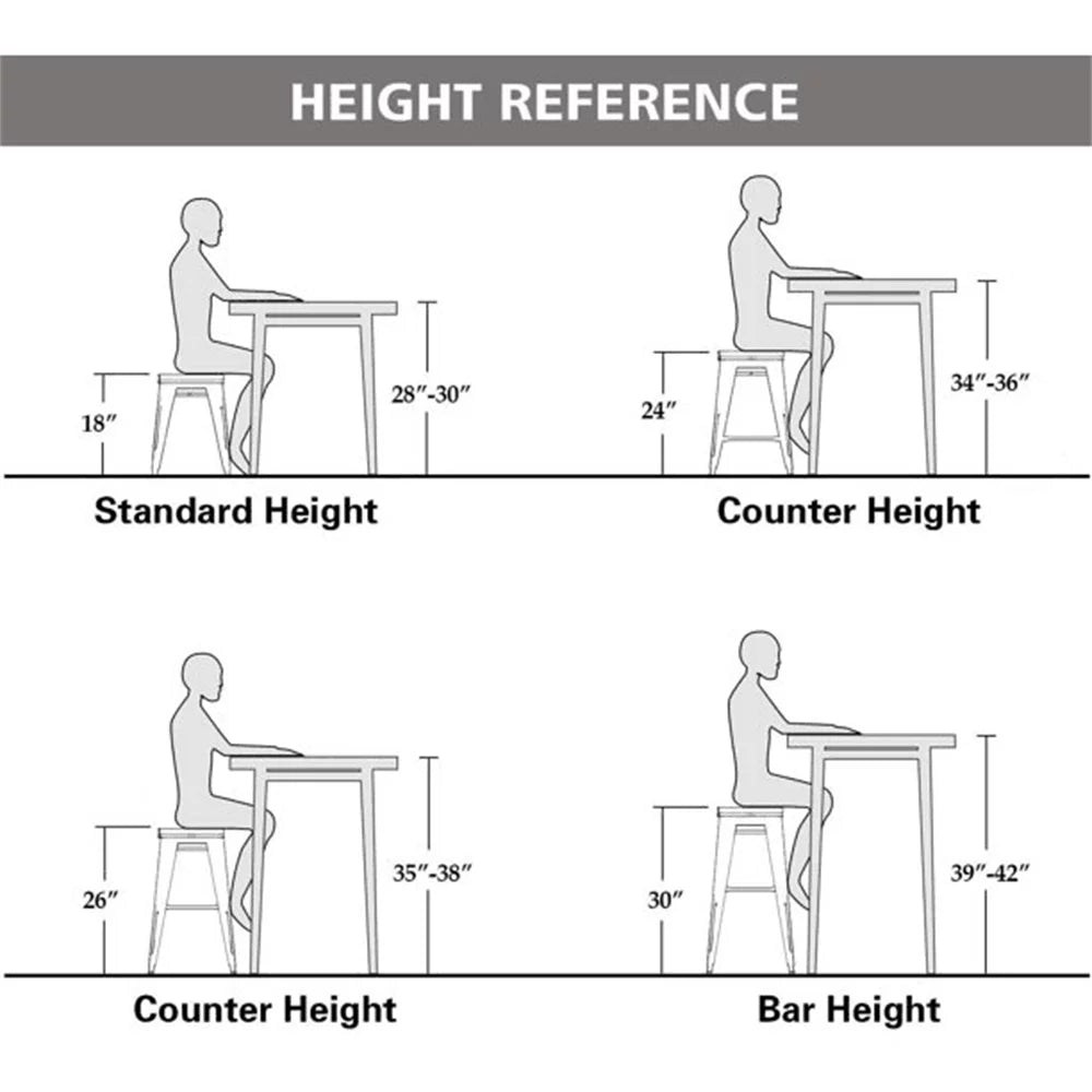 24 Metal Barstools Set of 4 Counter Height with Back K960
