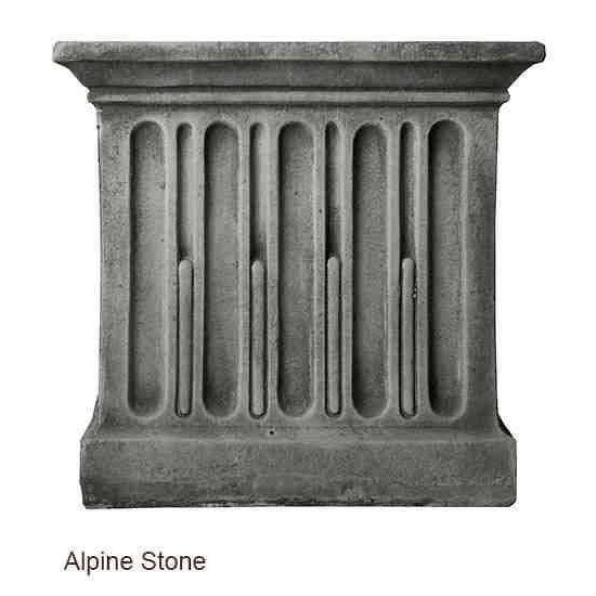 Aged Limestone Standing Lotus Buddha R704
