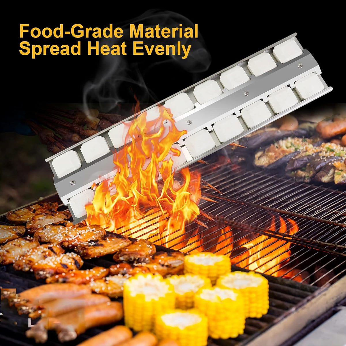Heavy Duty Stainless Steel Grill Briquette Tray, Pack of 2 K496855