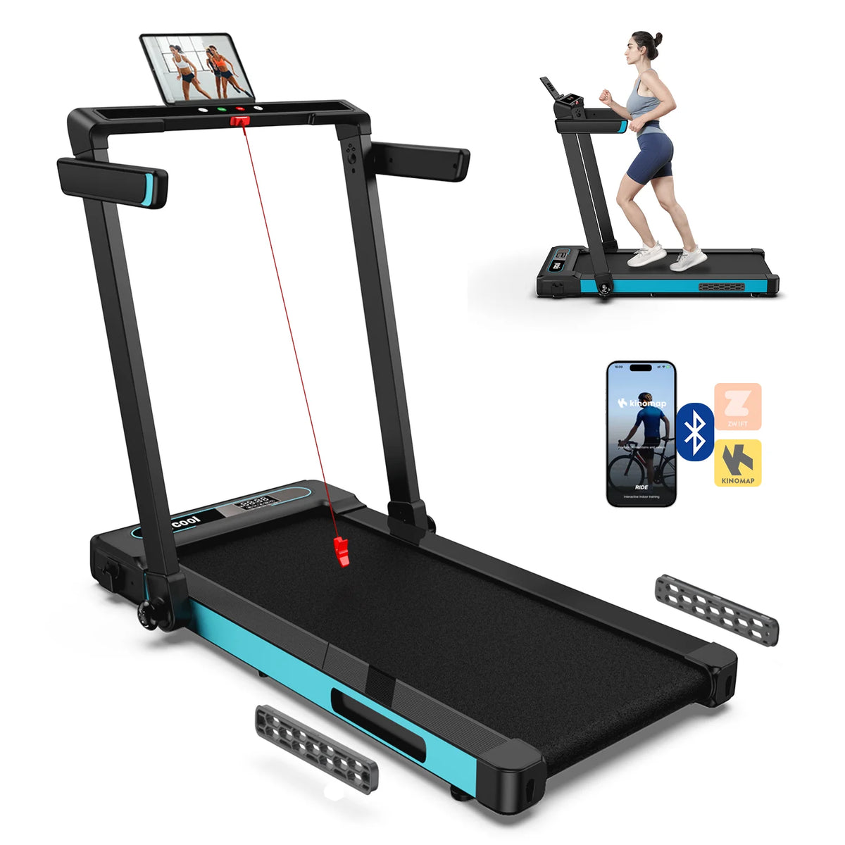 2.5HP Folding Treadmill with Display Screen K25788