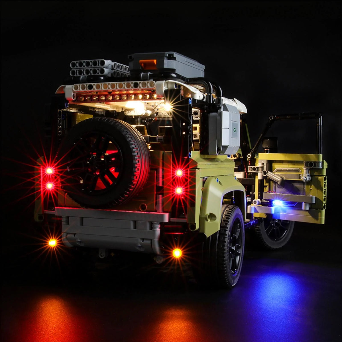 LED Lighting Kit for Land Rover Defender Building Blocks Model O133152