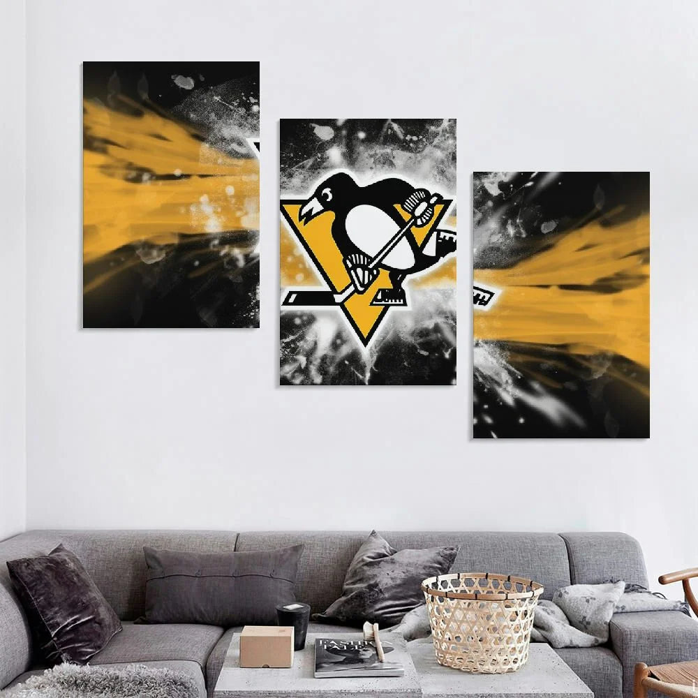 Pittsburgh City Sports Team Poster Canvas Wall Art Z2866