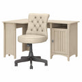White Corner Desk with Office Chair D74968