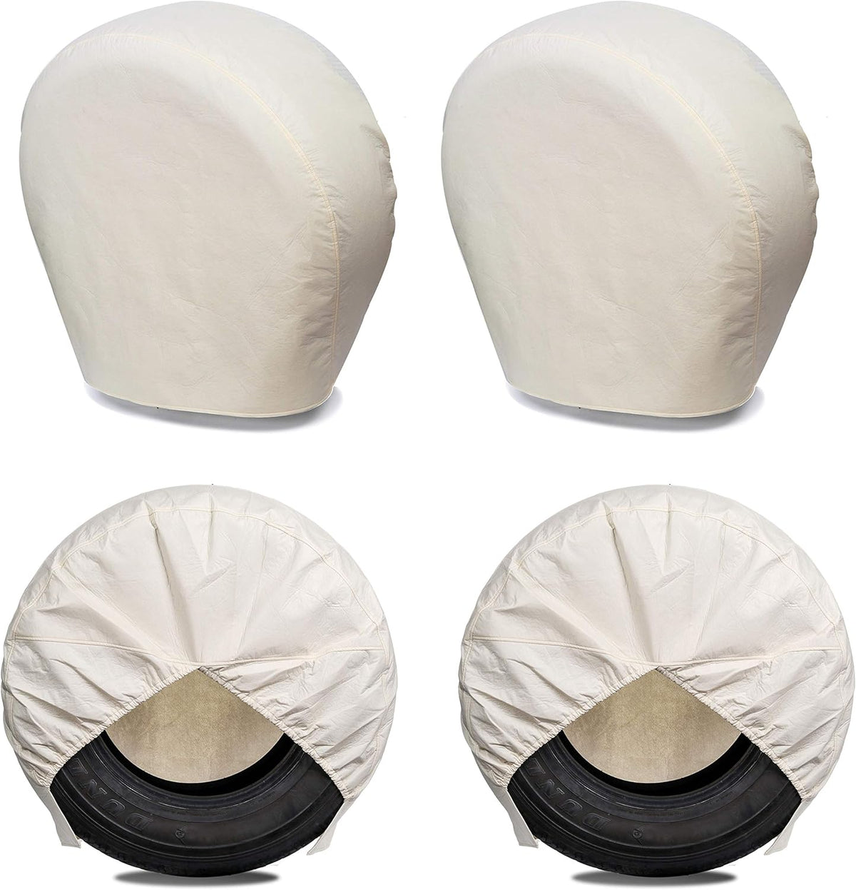 Tough Tire Covers for RV Wheel 4 Pack Black A70838