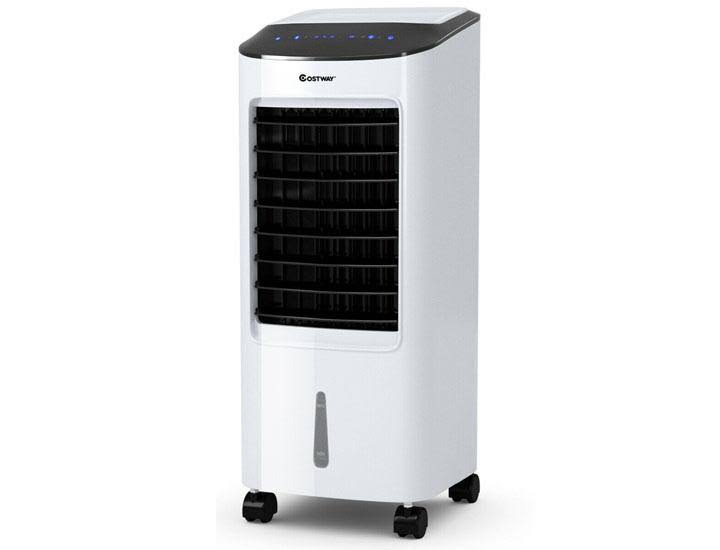 White Evaporative Portable Air Cooler Fan Humidifier with Remote Control B564008