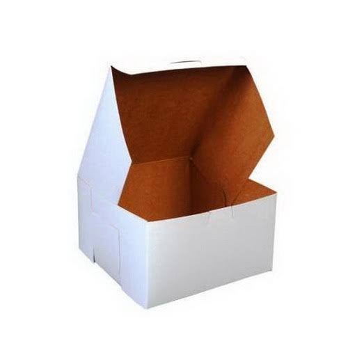White Paperboard Bakery Boxes 7 x 7 x 3 250-carton X56140