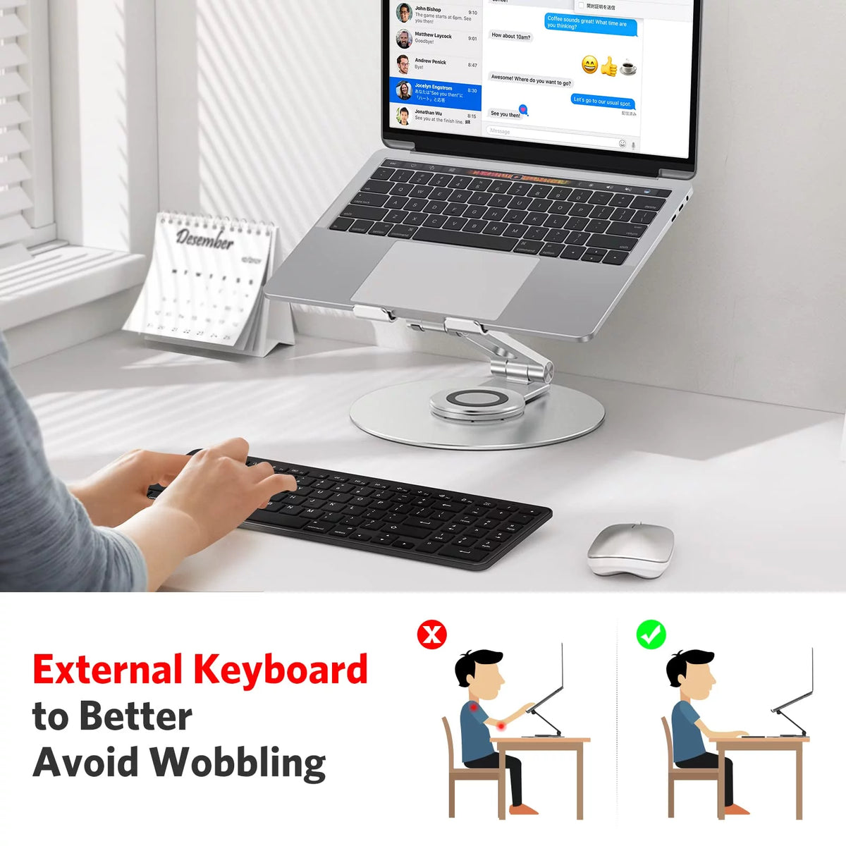 Adjustable 360 Rotating Laptop Stand D974