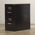 2 Drawer Vertical Filing Cabinet Black D7023
