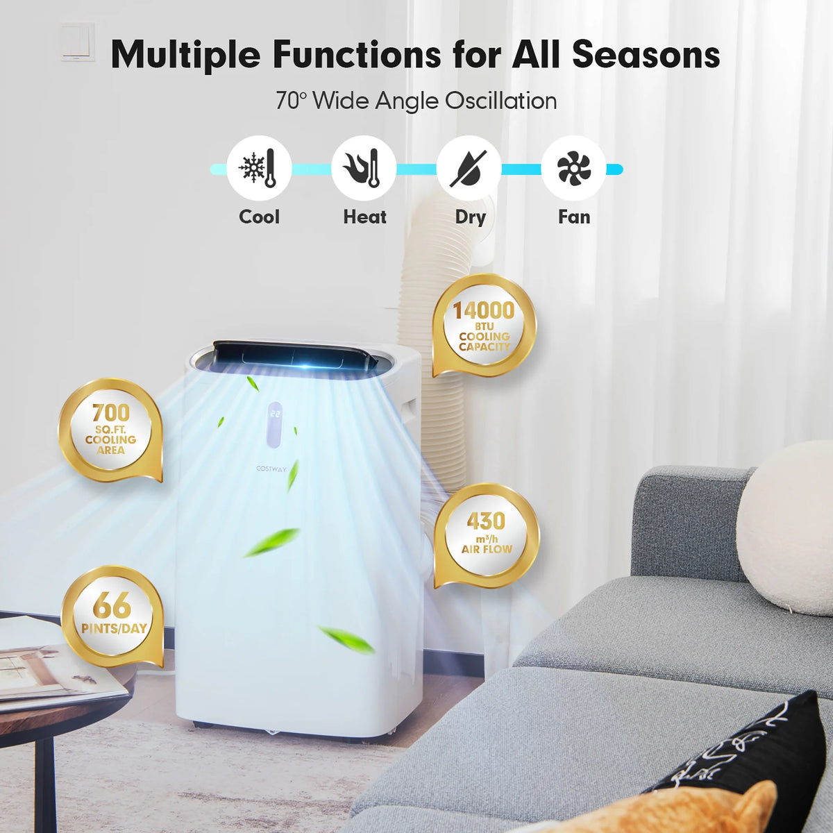 8800 BTU Portable Air Conditioner W653531