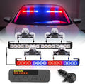 Amber LED Emergency Strobe Light Bar with Control Box, Pack of 2 J2615