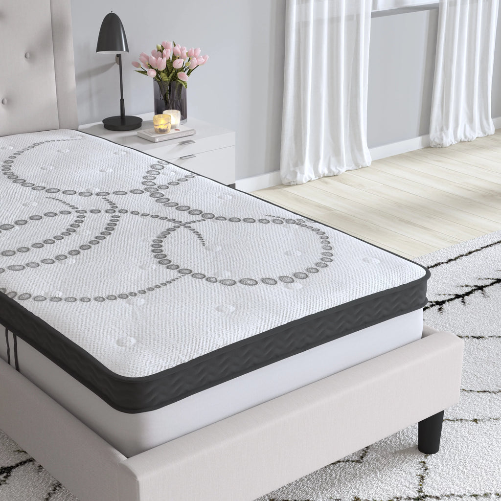 10" Hybrid Pocket Spring Memory Foam Mattress, Twin Y9201