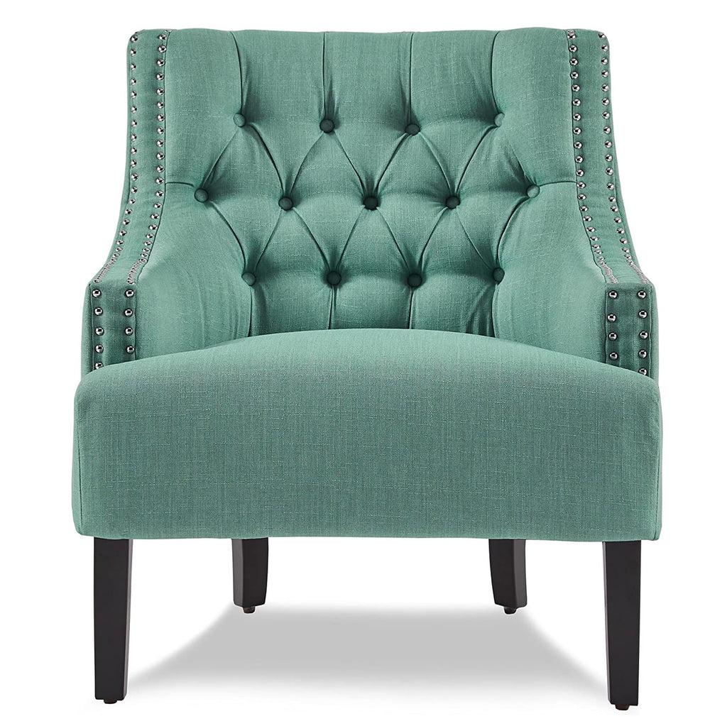 Teal Upholstered Tufted Accent Chair M7090