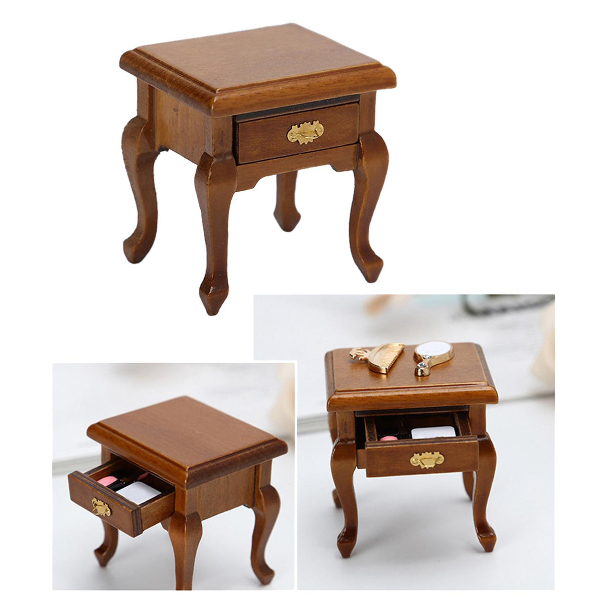 Walnut 1:12 Scale Bedroom Cabinet A32262