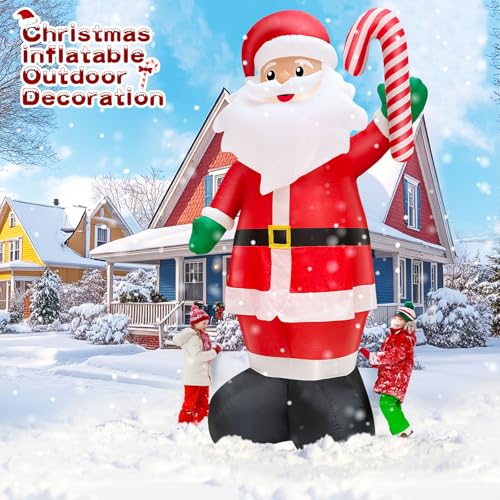 14 FT Inflatable Santa Claus with Built-in LED Lights R6319