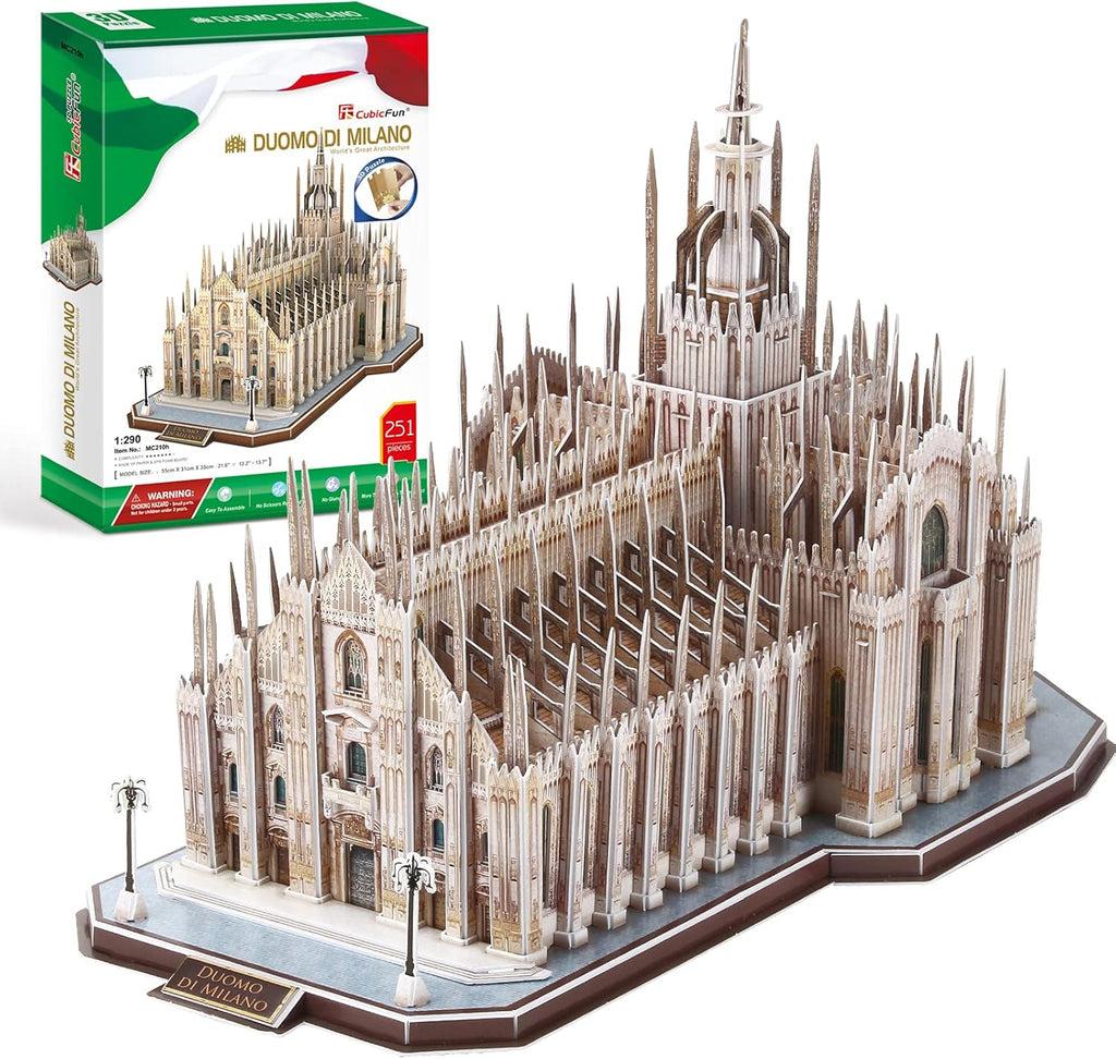 3D Puzzle Notre Dame de Paris Cathedral Model Kit, 293 Pieces Pack of 2 U2456