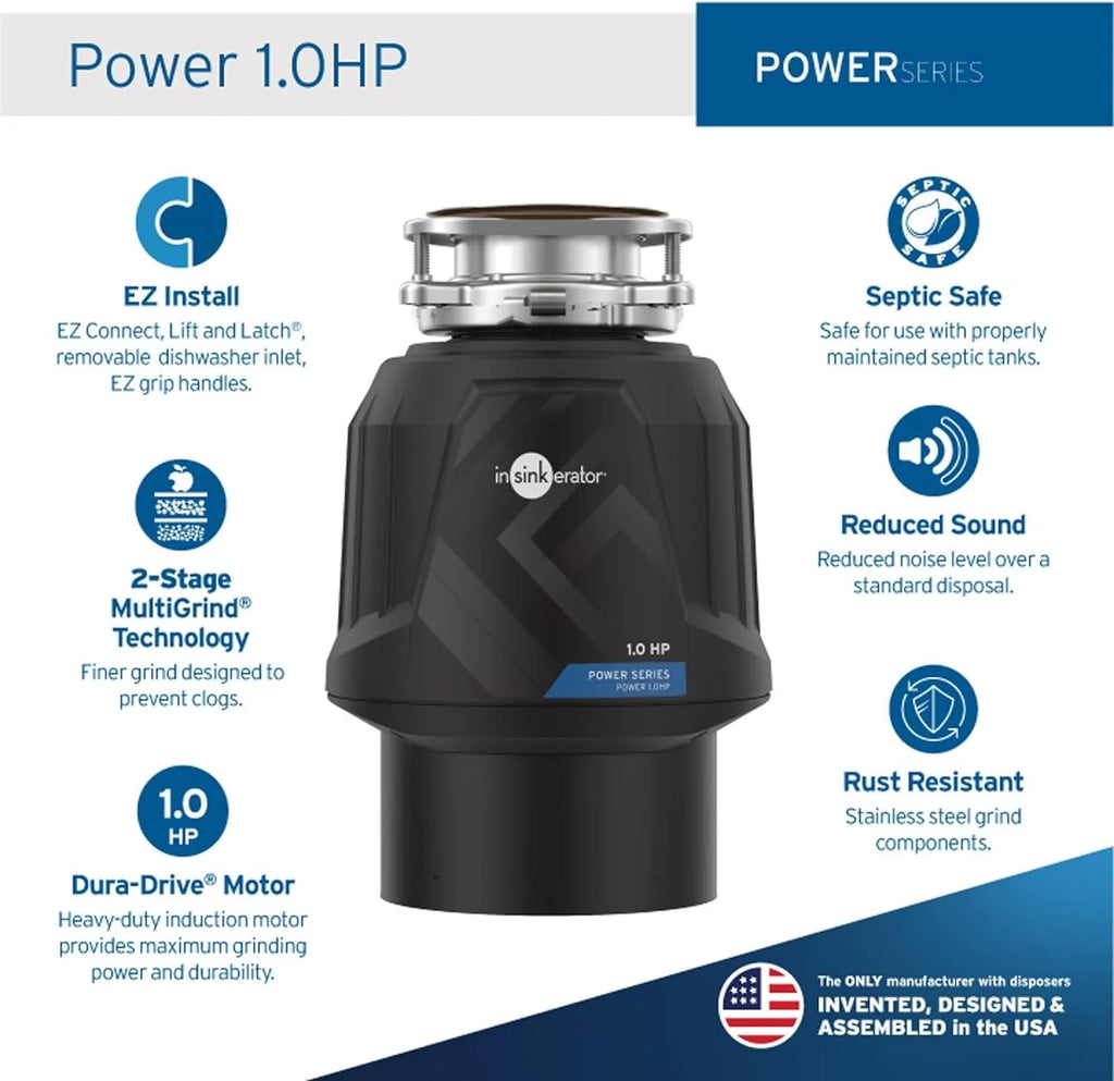 1 HP Continuous Feed Garbage Disposal D425