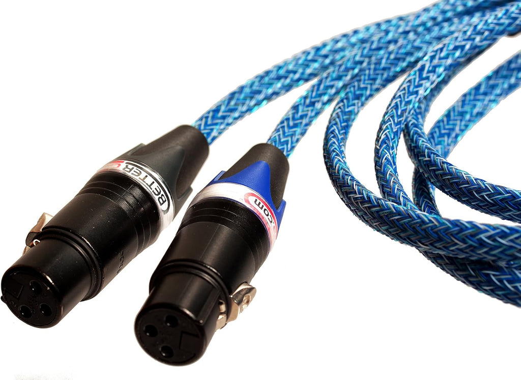 Blue XLR Cable Stereo Pair 2 Cables A394129