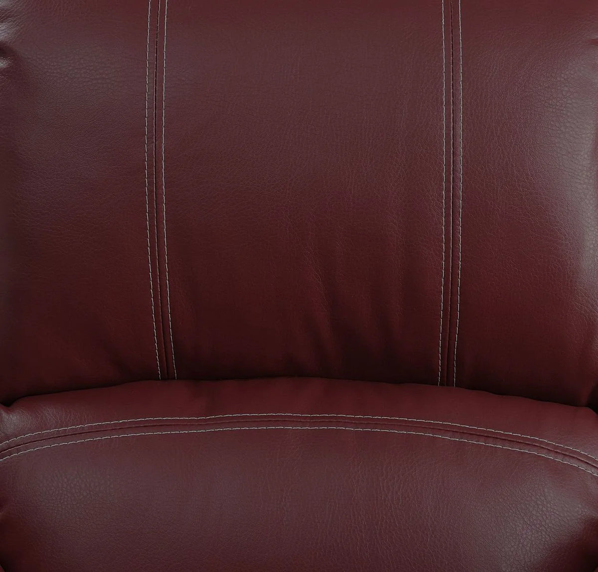 Red Pu Power Recliner W7539