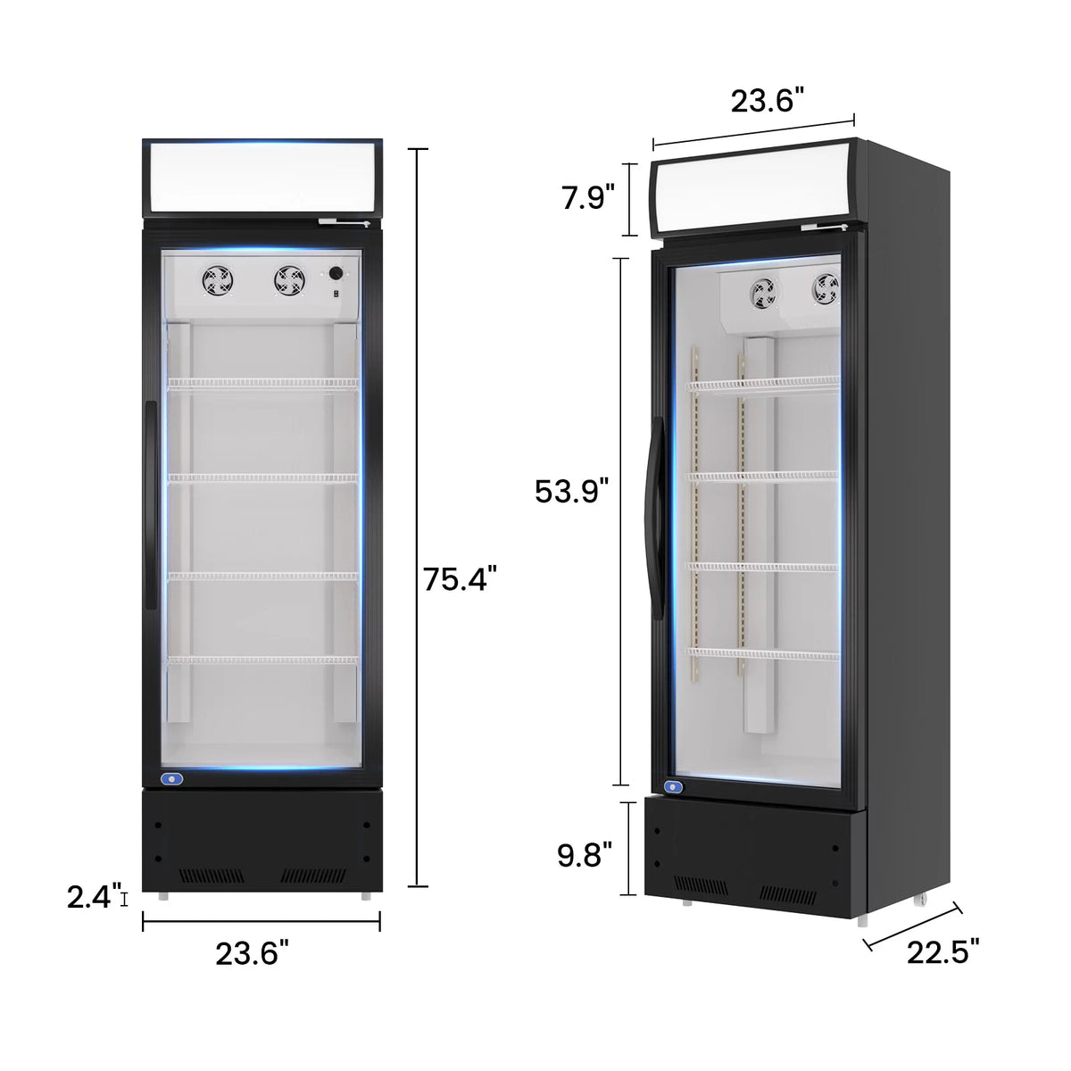 10.9 Cu.Ft Merchandising Refrigerator N1402