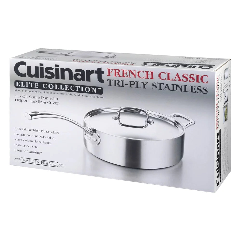 Stainless Steel Saute Pan with Cover 5.5 Quart U143715