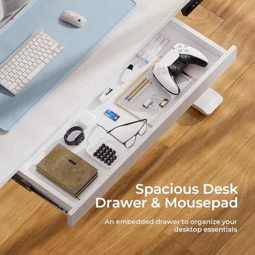 Black Electric Standing Desk with Drawers H8917