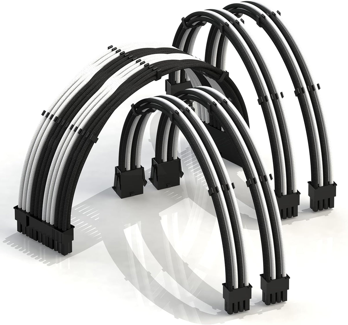 Blueblack 30cm Braided PSU Cable Extension Kit O392