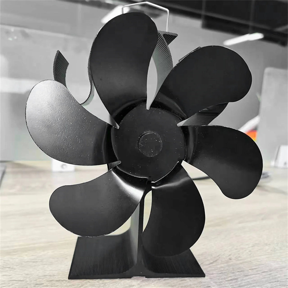 Wood Stove Fan 6 Blades Heat Powered A9312